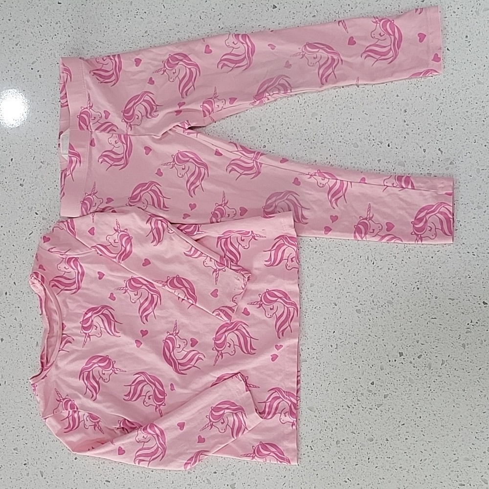 H&M Pink Unicorns Matching Set Size 3/4T (2-4Y)
